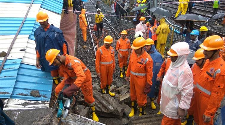 Andheri bridge collapse, Andheri foot overbridge collapse, Mumabi rain, Andheri road overbridge collapse, Andheri Station, foot overbridge collapse in Mumbai, foot overbridge collapse in Andheri,foot overbridge news, andheri news