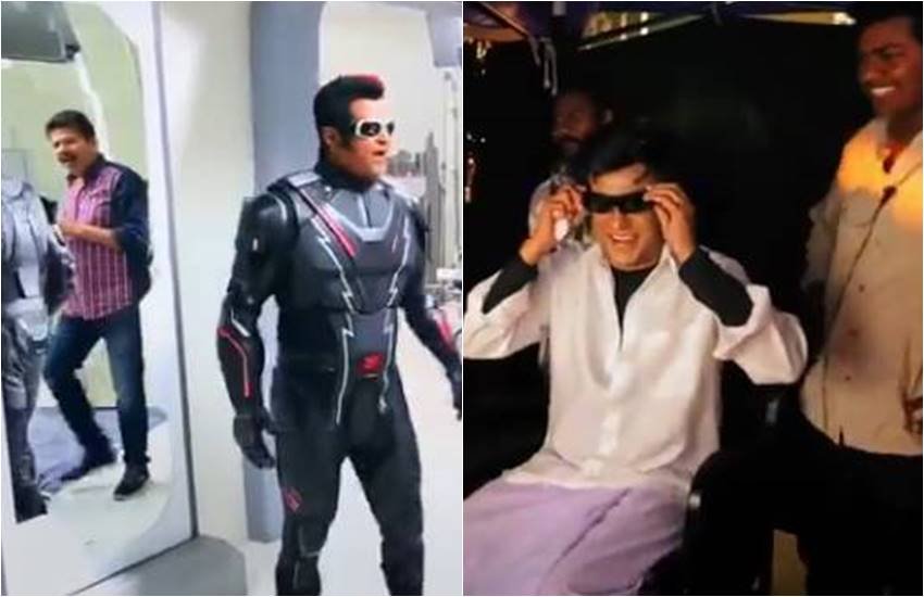 फिल्म 2.0 की शूटिंग वीडियो से लिया गया स्क्रीन शॉर्ट 