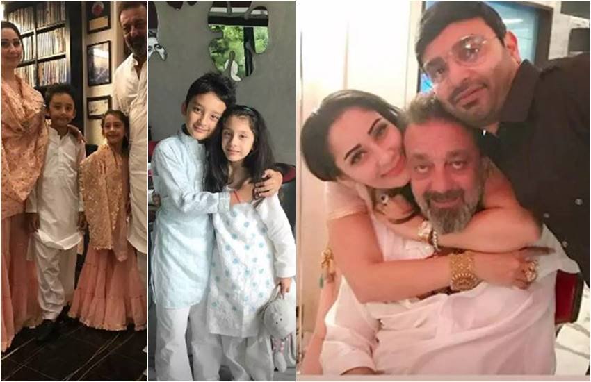 eid-2018, SANJAY DUTT with his family, sajay dutt wife maanyata dutt, sanjay dutt house inside pictures, pictures of eid from sanju house, entertainment news, bollywood news, television news, entertainment news, bollywood news, television news