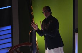 Kaun Banega Crorepati, kbc NEW SEASON, Amitabh bachchan met amitabh in the set of kbc, kbc set, amitabh new picture from kbc set, bigg b reacts on kbc set, entertainment news bollwywood news, television, entertainment news bollwywood news, television,entertainment news bollwywood news, television