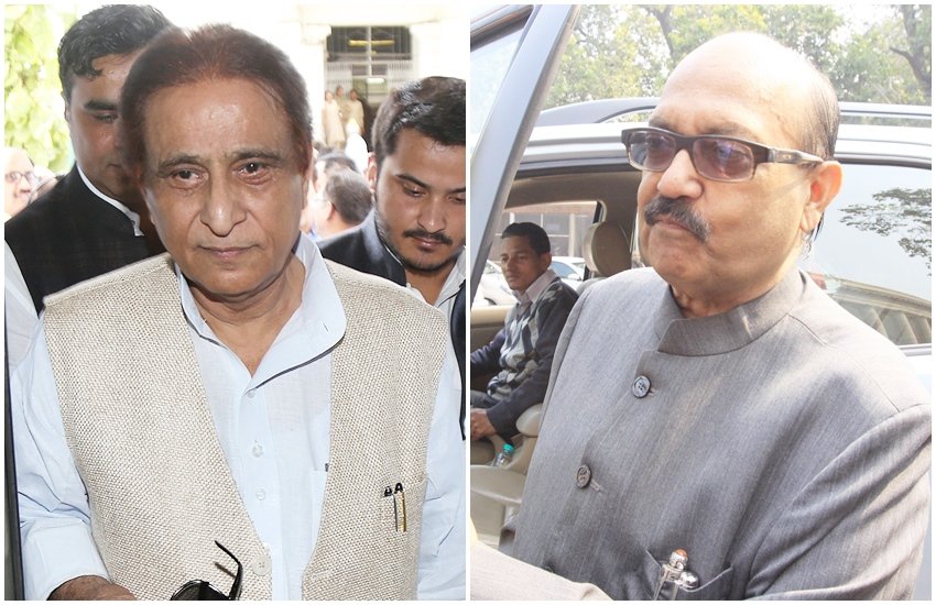 आजम खान और अमर सिंह (फोटो सोर्स- एक्सप्रेस आर्काइव फोटो)