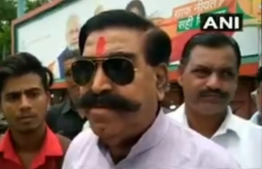 भाजपा विधायक ने पंडित नेहरू को लेकर विवादित बयान दिया (Photo source- Video grab/ANI)