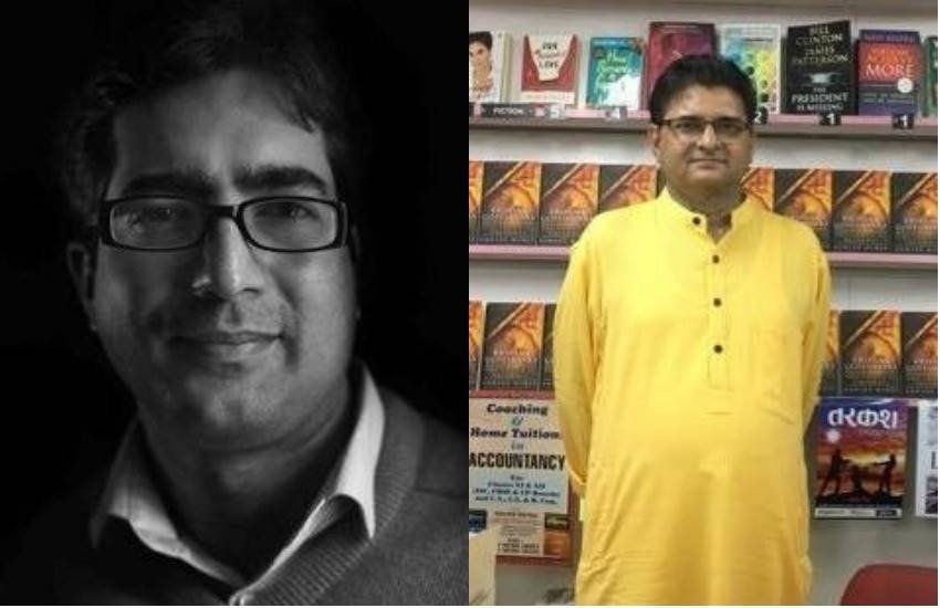 आईएएस अधिकारी शाह फैजल और संजय दीक्षित (दाएं)। (फोटोः टि्वटर)