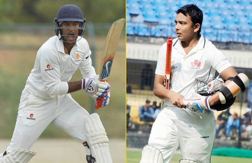 मयंक अग्रवाल और पृथ्वी शॉ। 