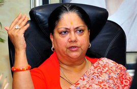 Rajasthan Chief Minister Vasundhara Raje