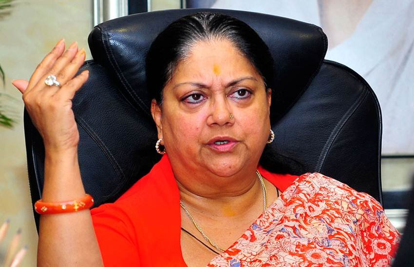 Rajasthan Chief Minister Vasundhara Raje