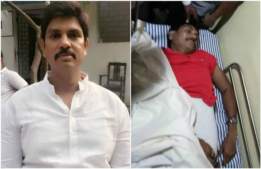 हत्‍या से पहले और बाद में कारोबारी रंजीत कुमार सिंह। फाेटो-Twitter/@RDRajDey1 