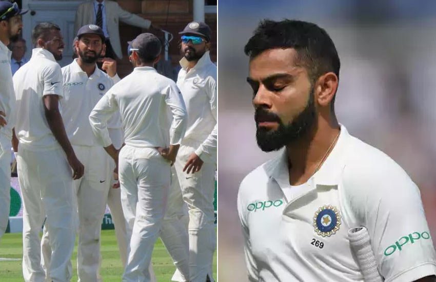 भारतीय टीम और विराट कोहली। 
