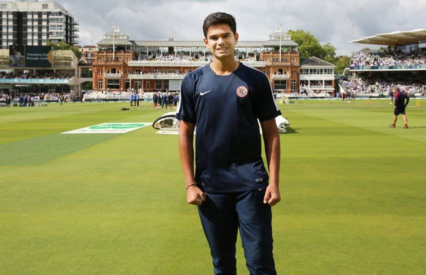 अर्जुन तेंदुलकर। (फोटो सोर्स- Lord's Cricket Ground ट्विटर)
