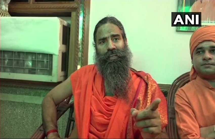 रोहिंग्या मुसलमानों को लेकर बाबा रामदेव ने की टिप्पणी (Photo source- ANI)