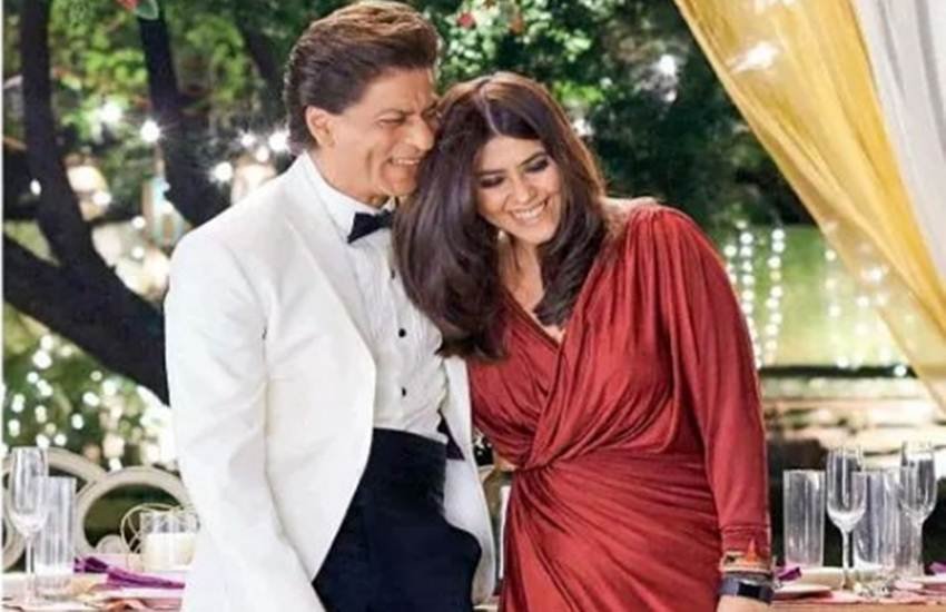 अभिनेता शाहरुख खान और निर्माता एकता कपूर।