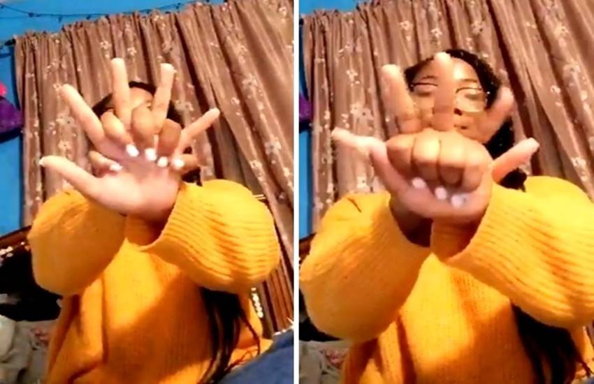 video, viral, hand trick