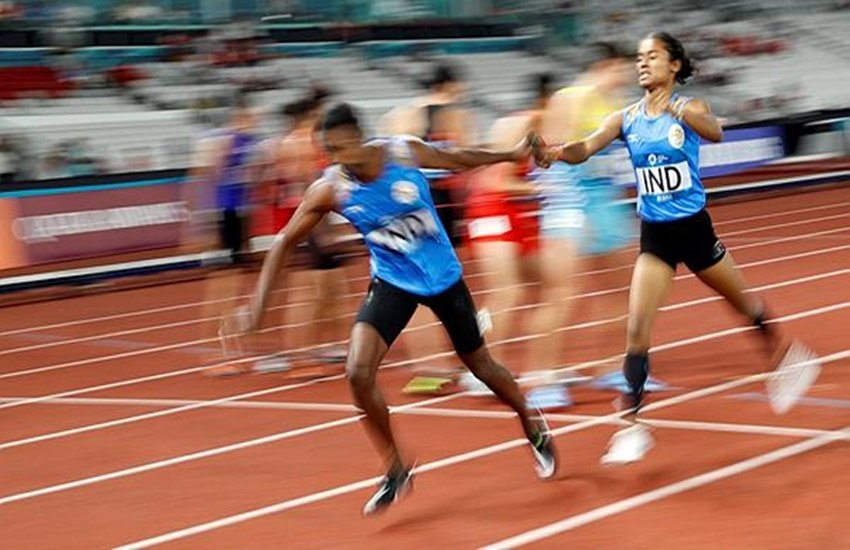 एशियन गेम्स में गोल्ड मेडल से चूक गई हिमा दास (Photo: REUTERS)