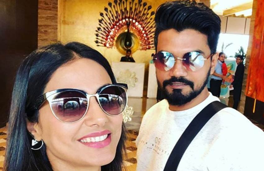 हिना खान और रॉकी जयसवाल। (फोटो सोर्स- @realhinakhan instagram)