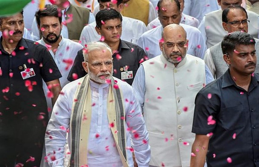 प्रधानमंत्री नरेंद्र मोदी और बीजेपी अध्यक्ष अमित शाह। (Photo: PTI)
