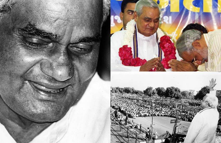 देश की राजनीति के दिग्गज पूर्व पीएम अटल बिहारी बाजपेयी की को हमने खो दिया हैष भारतीय जनता पार्टी के 93 वर्षीय दिग्गज नेता को किडनी ट्रैक्ट इंफेक्शन, यूरिनरी ट्रैक्ट इंफेक्शन, पेशाब आने में दिक्कत और सीने में जकड़न की शिकायत के बाद 11 जून को अखिल भारतीय आयुर्विज्ञान संस्थान, दिल्ली (एम्स) में भर्ती कराया गया था। उनकी हालत गंभी थी इसलिए उन्हें जीवन रक्षक प्रणाली पर रखा गया था। उन्हें देखने के लिए देश के तमाम राजनीतिज्ञों का एम्स में कल से आना-जाना लगा हुआ है। पीएम मोदी भी स्वतंत्रता दिवस के संबोधन के बाद उन्हें देखने पहुंचे थे और आज उनके जाने से पह पूरी तरह से स्तब्ध हैं। यहां हम आपको अटल के जीवन से जुड़े कुछ महत्वपूर्ण तथ्यों के बारे में बता रहे हैं। यकीनन अगर आप भी उनके व्यक्तित्व को पसंद करते हैं तो आपको उनके बारे में ये बातें जाननी जरूरी हैं। (All PHOTO- Express Archives)