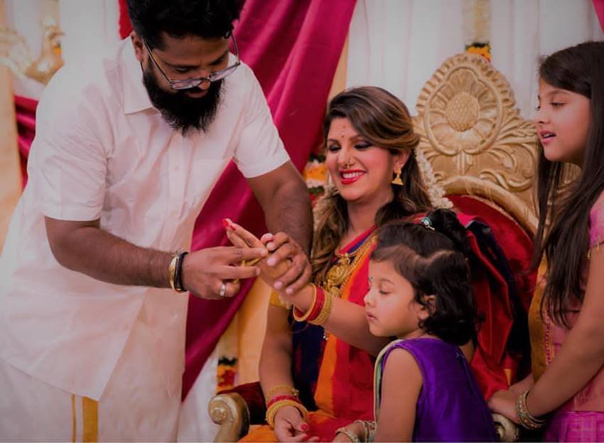 rambha baby shower,rambha pictures,rambha pregnancy, judwaa actress, krodh actress, gharwali baharwali actress rambha