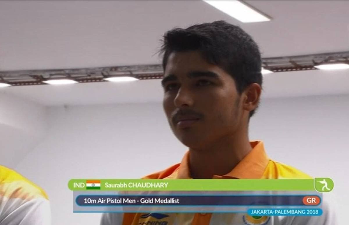 "who is saurabh verma, saurabh verma gold medal, saurabh verma asian games, asian games 2018, 2018 asian games, india shooting, shooting asian games, sports news
