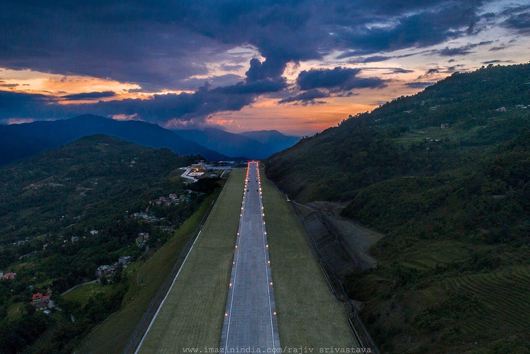 sikkim, airport, narendra modi, pakyong airport, sikkim airport inaugration