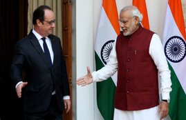 Modi With Hollande