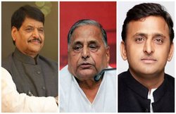 मुलायम का चरखा दांव: दोपहर में भाई के यहां, निकलते ही पहुंचे सपा कार्यालय