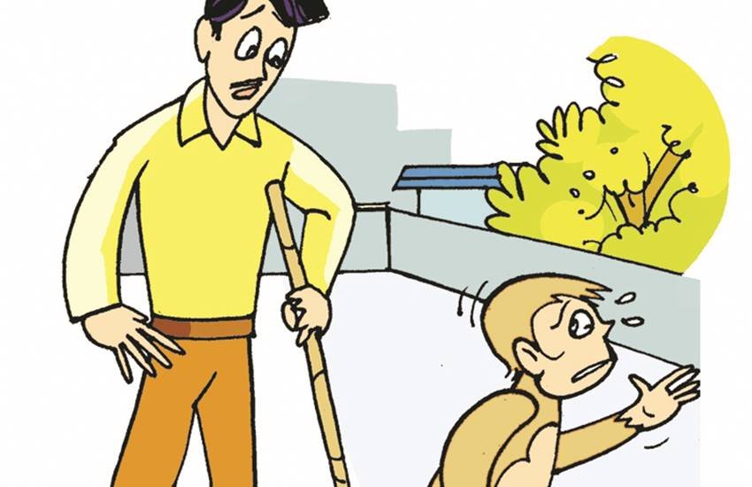 मेरे घर में बंदर आया/ उसे देखकर मैं घबराया