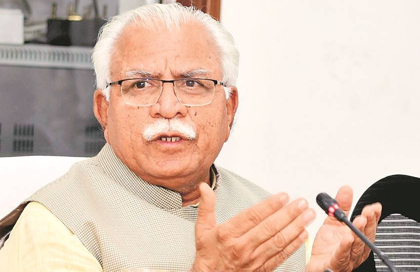 हरियाणा के सीएम मनोहर लाल खट्टर।