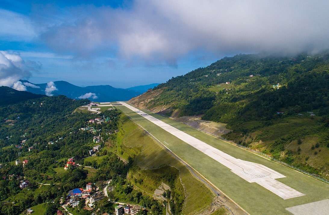 sikkim, airport, narendra modi, pakyong airport, sikkim airport inaugration