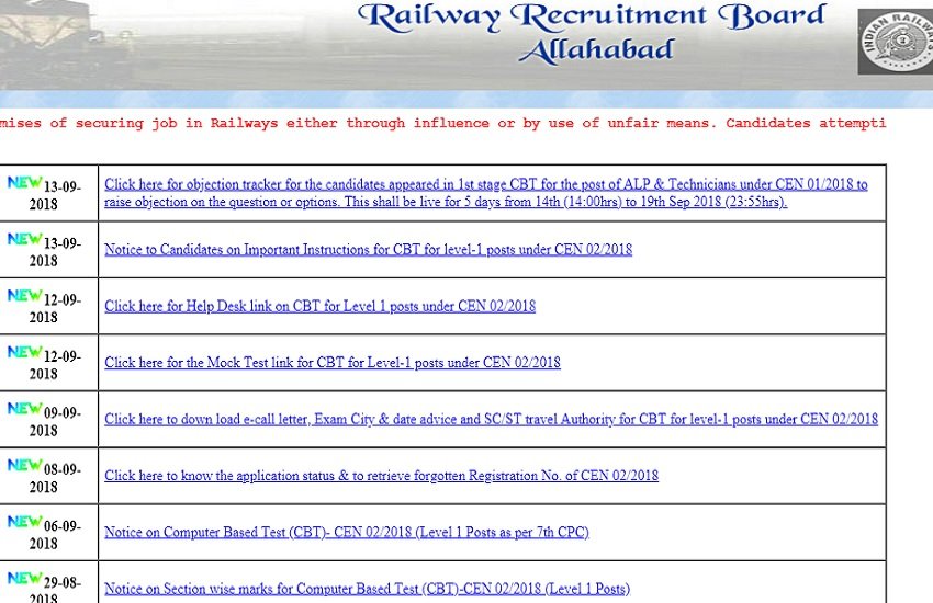 RRB Railway Group D Admit Card 2018: परीक्षार्थी अपने एडमिट कार्ड RRB की विभिन्न वेबसाइट्स से डाउनलोड कर सकते हैं।