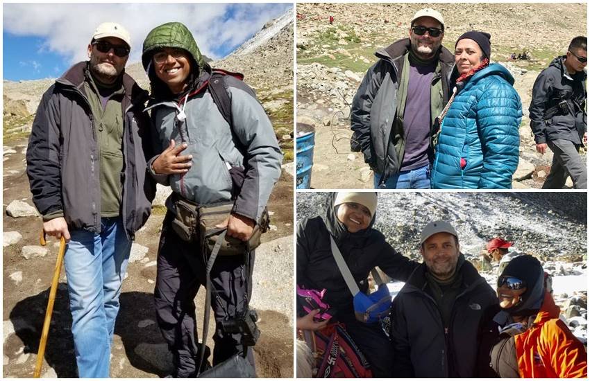कैलास मानसरोवर यात्रा पर कांग्रेस अध्‍यक्ष राहुल गांधी। (Photos : ANI)