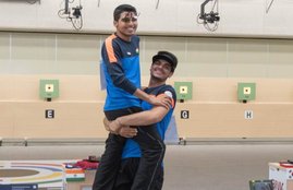 ISSFWCH, World Championship Podium, Saurabh Chaudhary, ISSFWCH, Junior World Champion, 10m Air Pistol, New World Record, 10m Air Pistol Men Junior Podium, Changwon, ISSFWCH, Gold Medal, India, Asian Games, Sports News, Hindi News