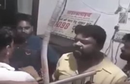 SP Leader, Vaibahv Gangwar, Samajwadi Yuvajan Sabha, Samajwadi Party, Abuse, Police, Cop, Inspector, KK Verma, Line Haazir, Line Hazir, Aligned to Police Line, Video Viral, SSP, DGP, Phone, Thana Quila, Bareilly, State News, Hindi News