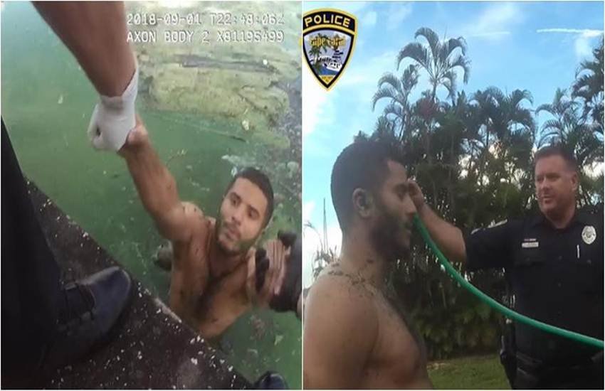 पुलिस से मदद की गुहार लगाते हुए अब्राहम दुराते। (सोर्स: Cape Coral Police Department/ Facebook) पुलिस से मदद की गुहार लगाते हुए अब्राहम दुराते। (सोर्स: Cape Coral Police Department/ Facebook)