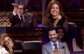 kaun banega crorepati 10, amitabh bachbach, anuksha sharma, anuksha sharma varun dhawan, anuksha sharma kissing kohli , anuksha sharma sui dhaga