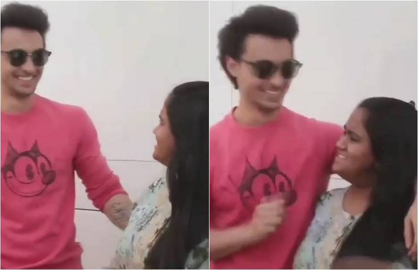 video of ayush sharma, ayush sharma pulled chicks of wife arpita khan, arpita khan sharma, sudden reaction comes out of salman khan sister arpita for husband, arpita khan husband ayush sharma. loveratri actor ayush sharma with wife arpita khan, arpita khan with ayush sharma, entertainment news, bollywood news, television news, entertainment news