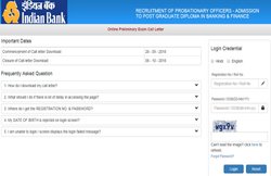 Indian Bank PO Admit Card 2018: ऐसे डाउनलोड करें एडमिट कार्ड और जानें परीक्षा पैटर्न