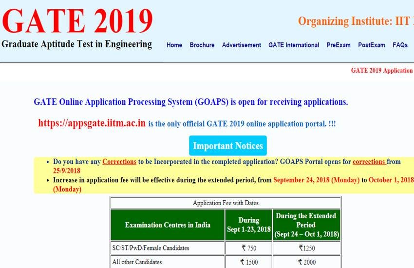 gate 2019, gate 2019 exam date, gate 2019 registration, gate 2019 exam, gate 2019 application form, gate 2019 notification, gate 2019 syallabus, gate 2019 application date, GATE 2019 registration begins, GATE 2019 application date extended, Sarkari Result, sarkari result, sarkari result latest news, sarkari result latest updates