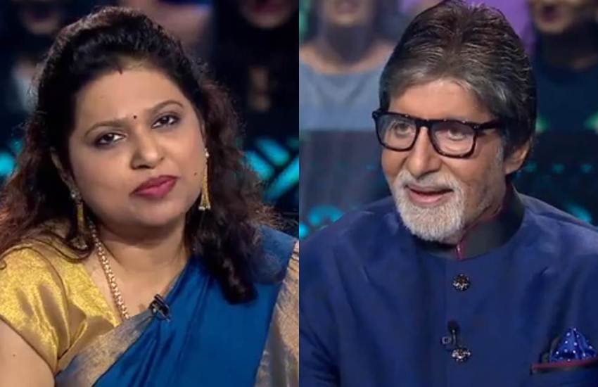 kbc 10, kbc 10 amitabh bachchan, amitabh bachchan, amitabh bachchan talk to dharmendra, dharmendra kbc 10, soma chaoudary talk to dharmendra in kbc 10