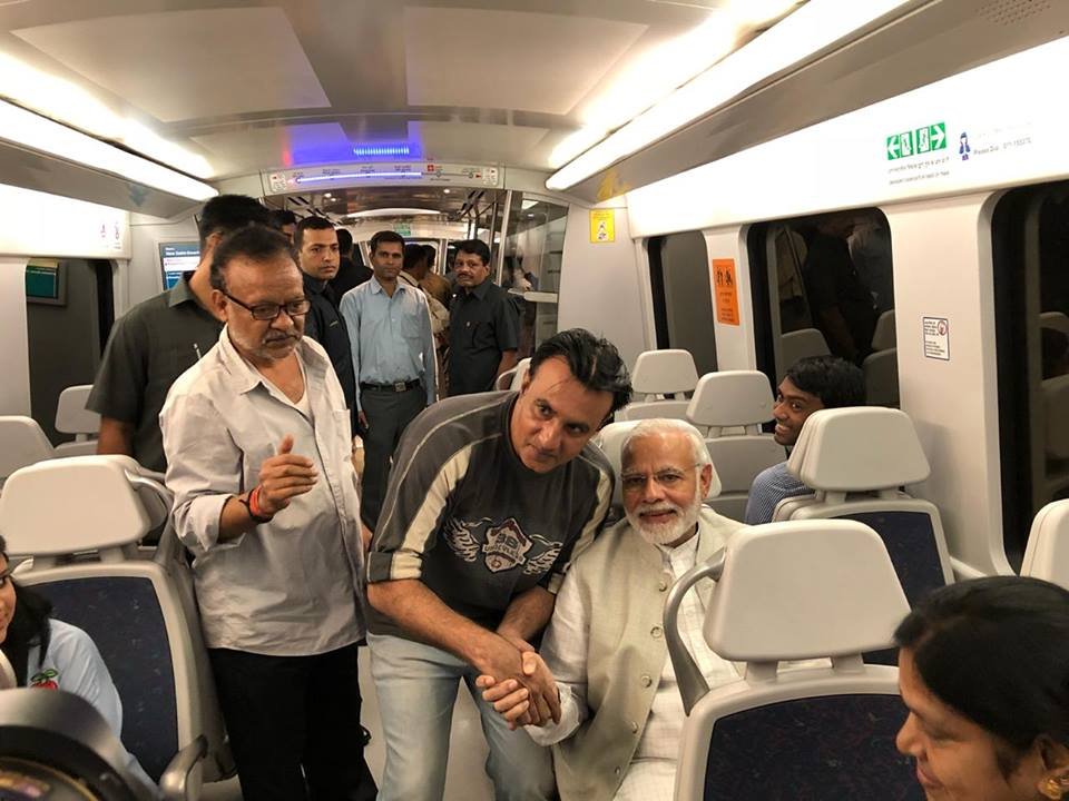 narendra modi metro ride, pm modi in delhi metro, delhi metro express line, dhaula kuan to dwarka metro, IICC foundation