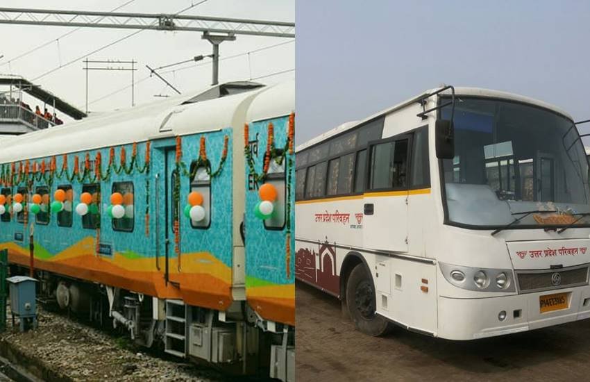 तस्वीर का इस्तेमाल केवल प्रतीकात्मक तौर पर किया गया है। (Image Source: Facebook/Ministry of Railways, Government of India and Upsrtc Ghaziabad)