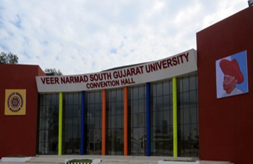 वीर नर्मद दक्षिण गुजरात विश्वविद्यालय। (Source: VNSGU वेबसाइट)
