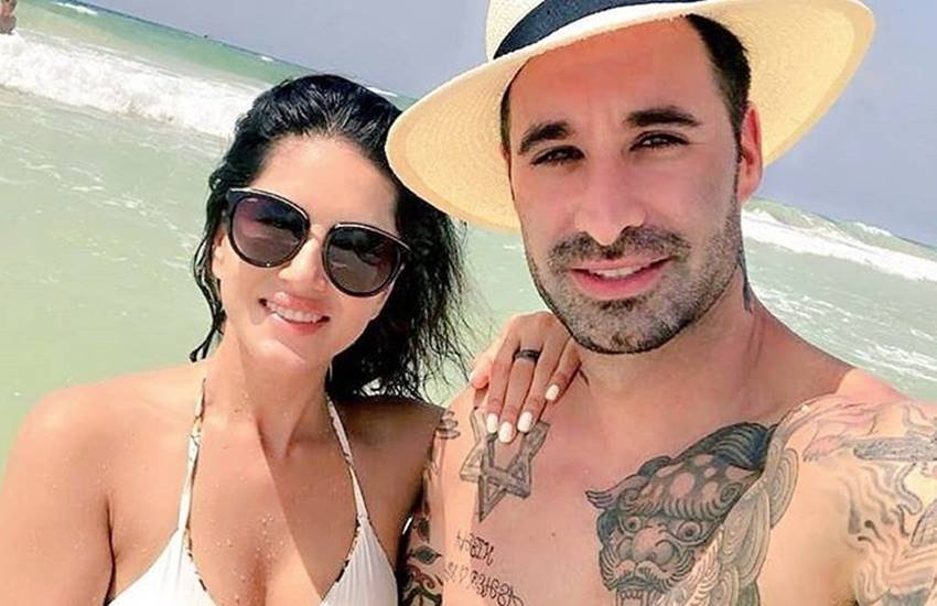 सनी लियोनी पति डेनियल वेबर के साथ सनी लियोनी पति डेनियल वेबर के साथ