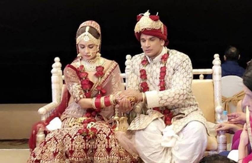 Prince narula and Yuvika Chaudhary wedding, Bigg Boss season 9, Bigg Boss ex contestant yuvika chaudhary, prince narula tie knot with yuvika, prince get married to yuvika, yuvika and prince narula pictures and videos, tv populer couple yuvika chaudhary and prince narula, entertainment news, bollwyood news, television news