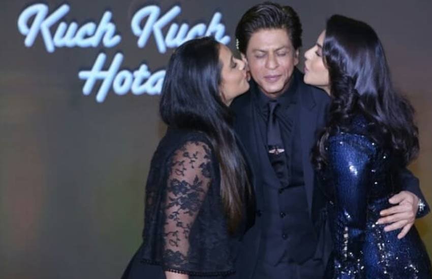 कुछ कुछ होता है के 20 साल पूरे होने की खुशी में एक बार फिर साथ नजर आए रानी मुखर्जी, शाहरुख खान और काजोल