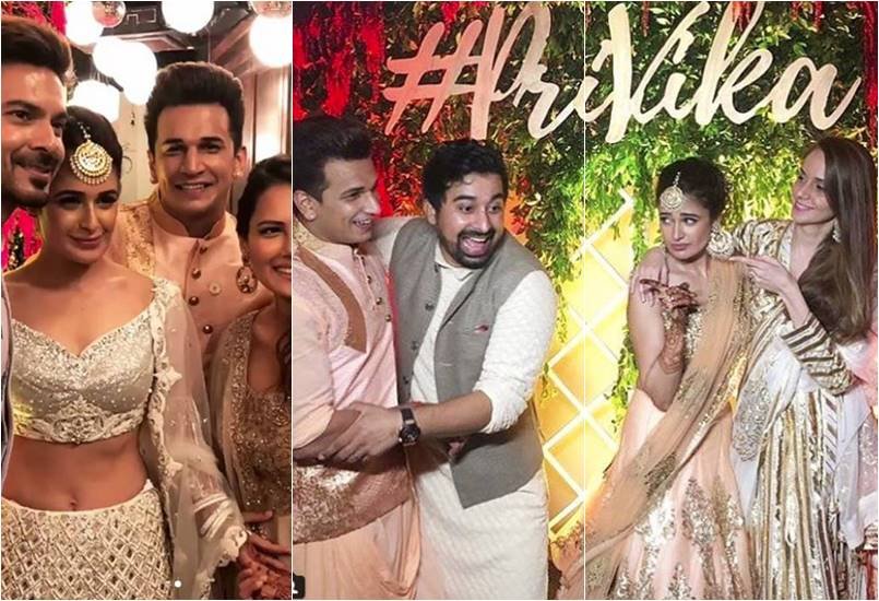 Prince narula, Yuvika Chaudhary, Prince narula wedding, Yuvika Chaudhary wedding, Prince narula with yuvika chaudhary, Yuvika Chaudhary, Yuvika Chaudhary mehandi function, yuvika and prince dancing on their wedding day, watch all videos of yuvika and prince marriage, entertainment news, bollywood news, television news