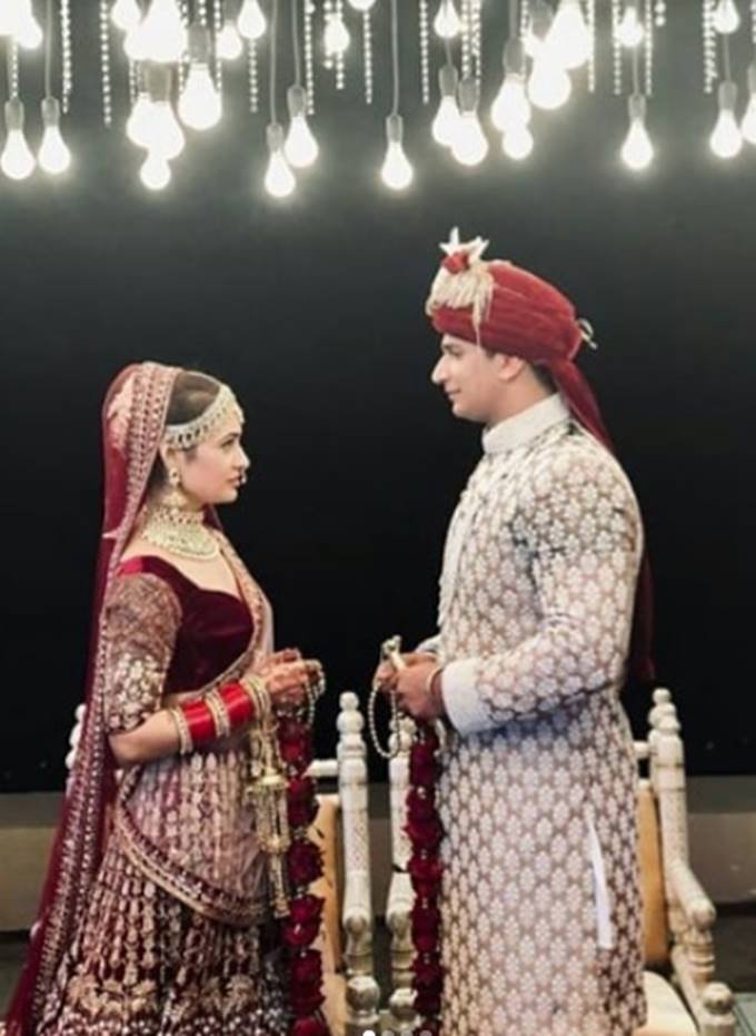 Prince narula and Yuvika Chaudhary wedding, Bigg Boss season 9, Bigg Boss ex contestant yuvika chaudhary, prince narula tie knot with yuvika, prince get married to yuvika, yuvika and prince narula pictures and videos, tv populer couple yuvika chaudhary and prince narula, entertainment news, bollwyood news, television news