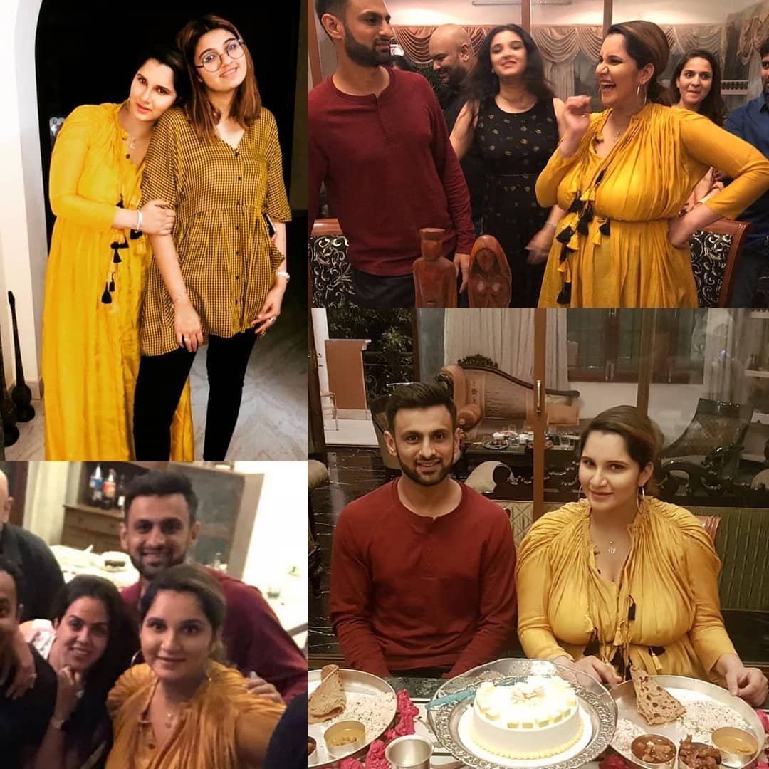 सानिया इन दिनों सोशल मीडिया से दूर हैं लेकिन उनकी तस्वीरें इंटरनेट पर काफी वायरल हो रही हैं। हाल ही में सानिया मिर्जा की बेबी शावर सेरेमनी हुई है, जिसके बाद से बैडमिंटन स्टार के संबंधियों ने उनकी तस्वीरें सोशल मीडिया पर शेयर की हैं। सानिया की इन तस्वीरों पर आप बधाइयों से ज्यादा उनके लिए कमेंट्स में बुरे शब्द देखेंगे। सानिया की बेबी शावर की तस्वीरें सोशल मीडिया पर वायरल हो रही हैं। लिहाजा उन्हें इंटरनेट यूजर्स ने ट्रोल करना शुरू कर दिया है। सानिया के साथ इन तस्वीरों में उनके पति शोएब मलिक भी साथ दिख रहे हैं। (All Pics sania- sania shoaib fans instagram)