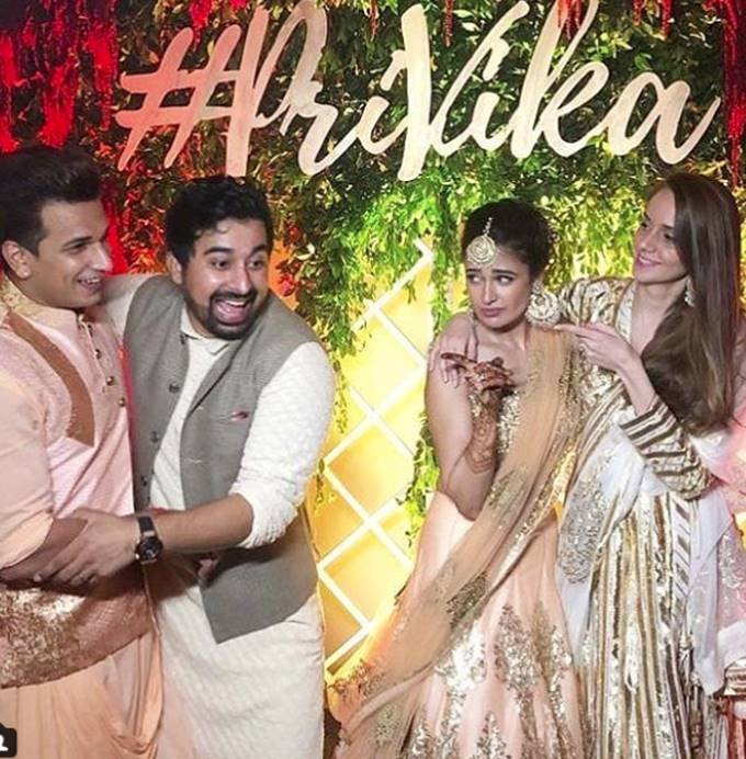 Prince narula, Yuvika Chaudhary, Prince narula wedding, Yuvika Chaudhary wedding, Prince narula with yuvika chaudhary, Yuvika Chaudhary, Yuvika Chaudhary mehandi function, yuvika and prince dancing on their wedding day, watch all videos of yuvika and prince marriage, entertainment news, bollywood news, television news