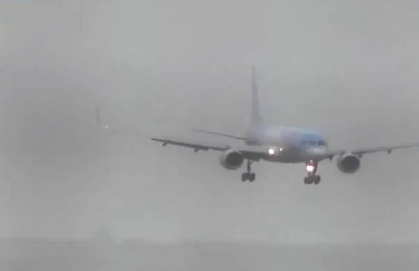 Pilot, Daring Sideway Landing, Bristol Airport, United Kingdom, Storm, Callum, Powerful Winds, Video, Viral, TUI Airways, Pilot, Praise, Social Media, Incredible, Perfect, International News, Trending News, Hindi News
