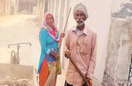 Gurcharan and wife Sunderan